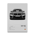 Toile Imprimée BMW G87 M2 (Gris)