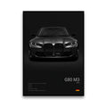 Toile Imprimée BMW G80 M3 (Noir)
