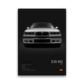 Toile Imprimée BMW E36 M3 (Noir)