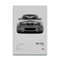 Toile Imprimée BMW E46 M3 CSL (Gris)