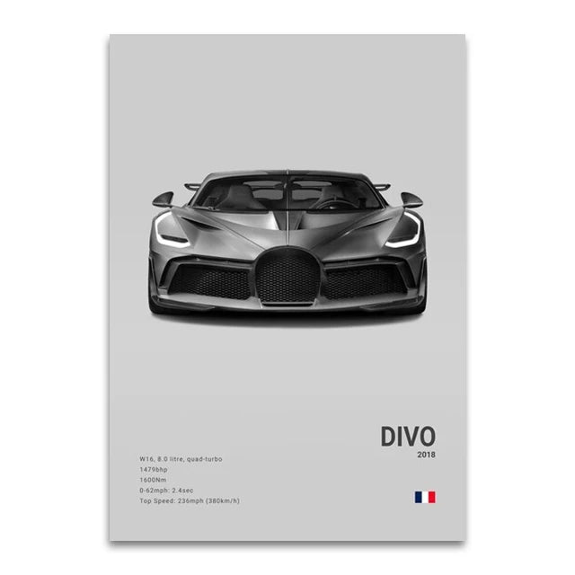 Toile Imprimée Bugatti Divo (Gris)