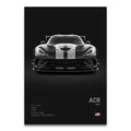 Toile Imprimée Dodge Viper ACR (Noir)