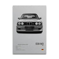 Toile Imprimée BMW E30 M3 (Gris)