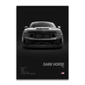 Toile Imprimée Ford Mustang Dark Horse (Noir)