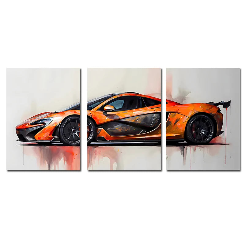 Toile Imprimée Mclaren P1 (3 pièces)