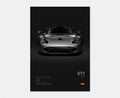 Toile Imprimée Porsche GT1 (Noir)