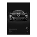 Toile Imprimée Mclaren P1 (Noir)