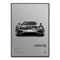 Toile Imprimée koenigsegg Agera RS (Gris)