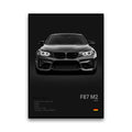 Toile Imprimée BMW F87 M2 (Noir)
