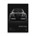 Toile Imprimée BMW M3 Sport Evo (Noir)