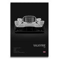 Toile Imprimée Aston Martin Valkyrie (Noir)