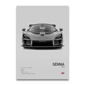 Toile Imprimée Mclaren Senna (Gris)