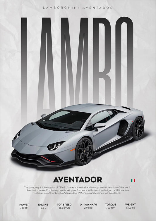 Toile Lamborghini Avantador