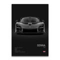 Toile Imprimée Mclaren Senna (Noir)
