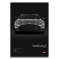Toile Imprimée Aston Martin Vanquish 2024 (Noir)