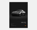 Toile Imprimée Porsche 992 GT3 (Noir)