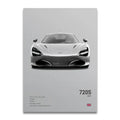 Toile Imprimée Mclaren 720s (Gris)