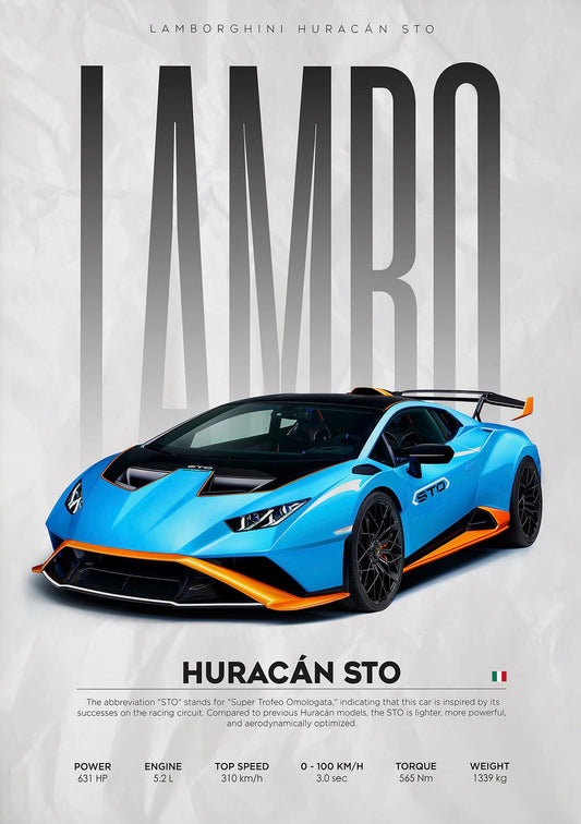 Toile Lamborghini Huracan STO