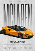 Toile Imprimée Mclaren Artura Spider