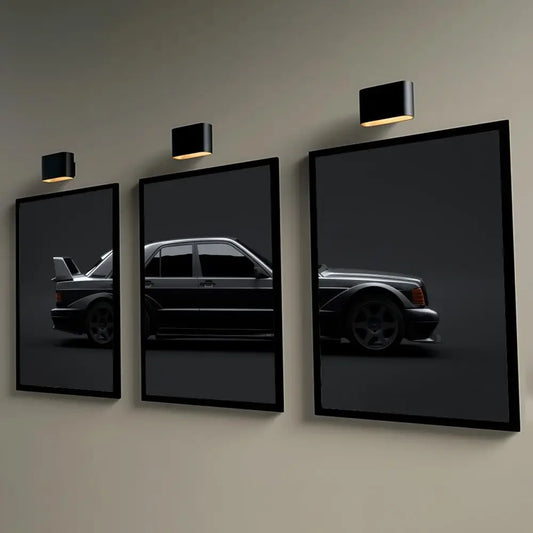 Toile 3 pièces Mercedes-Benz 190E AMG