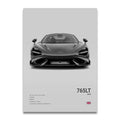 Toile Imprimée Mclaren 765LT (Gris)