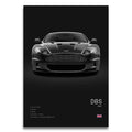Toile Imprimée Aston Martin DBS 2007 (Noir)