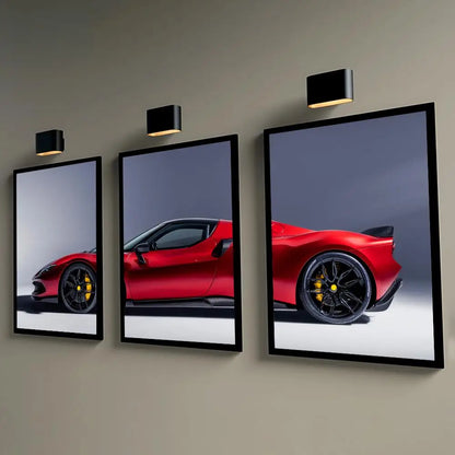 Toile 3 Pièces Ferrari 296 GTB